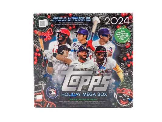 2024 Topps Holiday Baseball Mega Box - Columbia Hobby - Sports Card Boxes - Toploaders - Card Savers