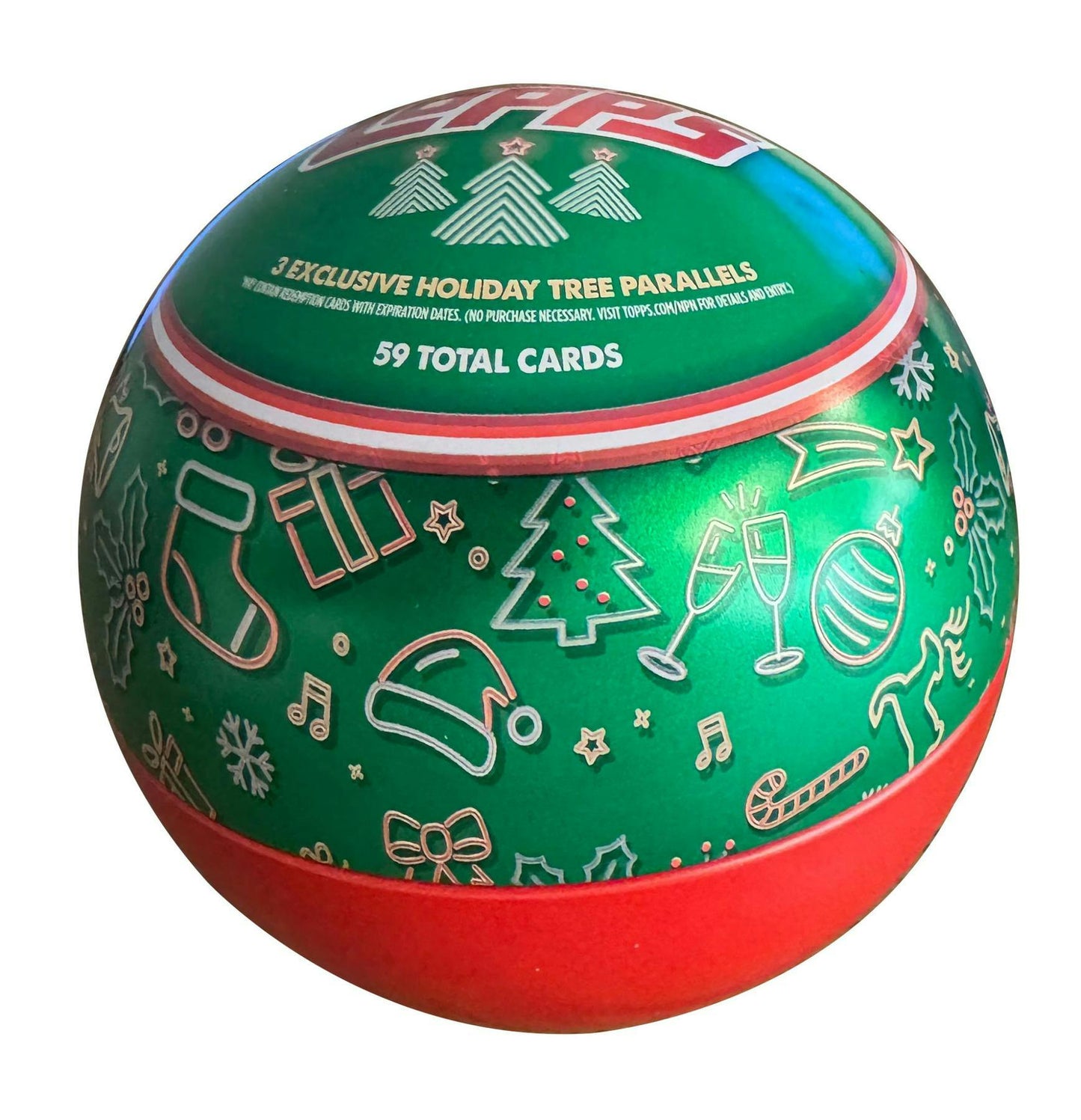 2024 Topps Holiday Baseball Tin - Columbia Hobby - Sports Card Boxes - Toploaders - Card Savers