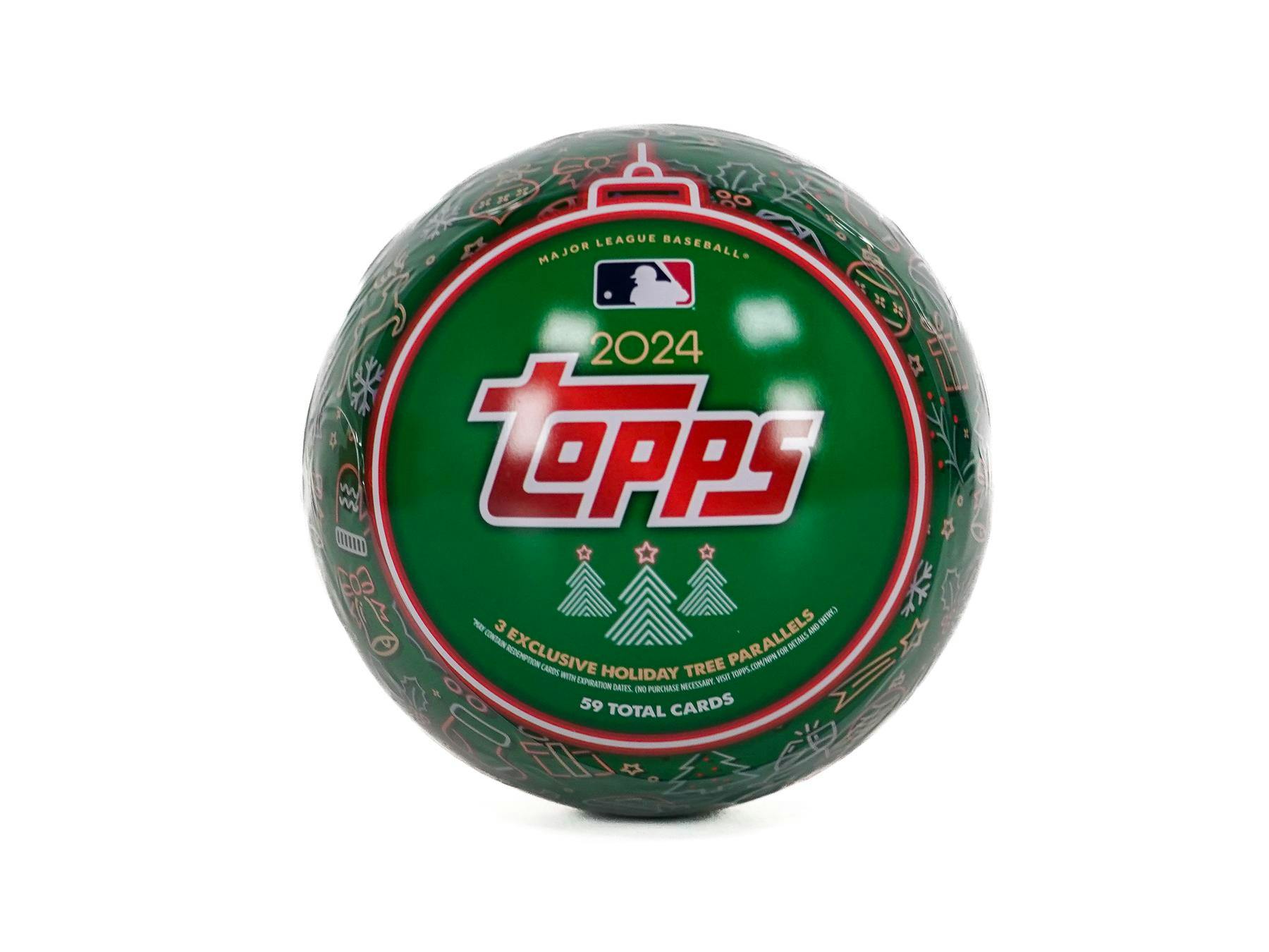 2024 Topps Holiday Baseball Tin - Columbia Hobby - Sports Card Boxes - Toploaders - Card Savers
