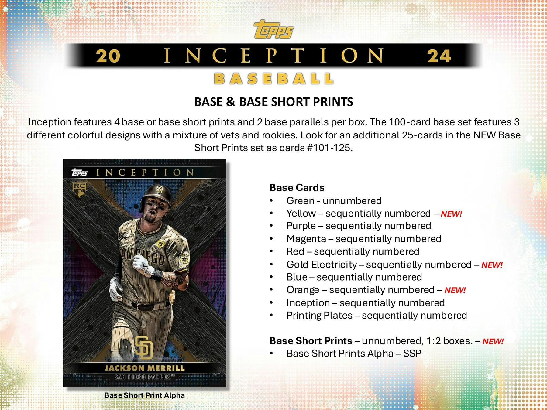 2024 Topps Inception Baseball Hobby Box - Columbia Hobby - Sports Card Boxes - Toploaders - Card Savers