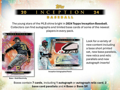 2024 Topps Inception Baseball Hobby Box - Columbia Hobby - Sports Card Boxes - Toploaders - Card Savers