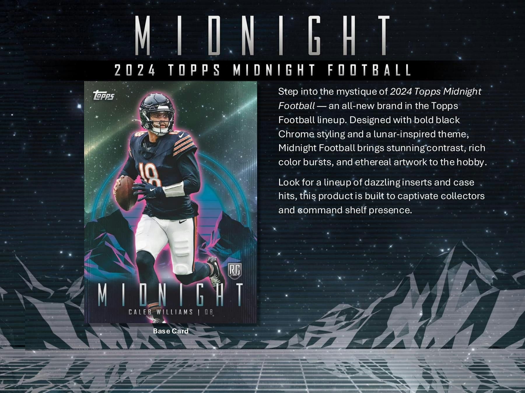 2024 Topps Midnight Football Hobby Box - Columbia Hobby - Sports Card Boxes - Toploaders - Card Savers