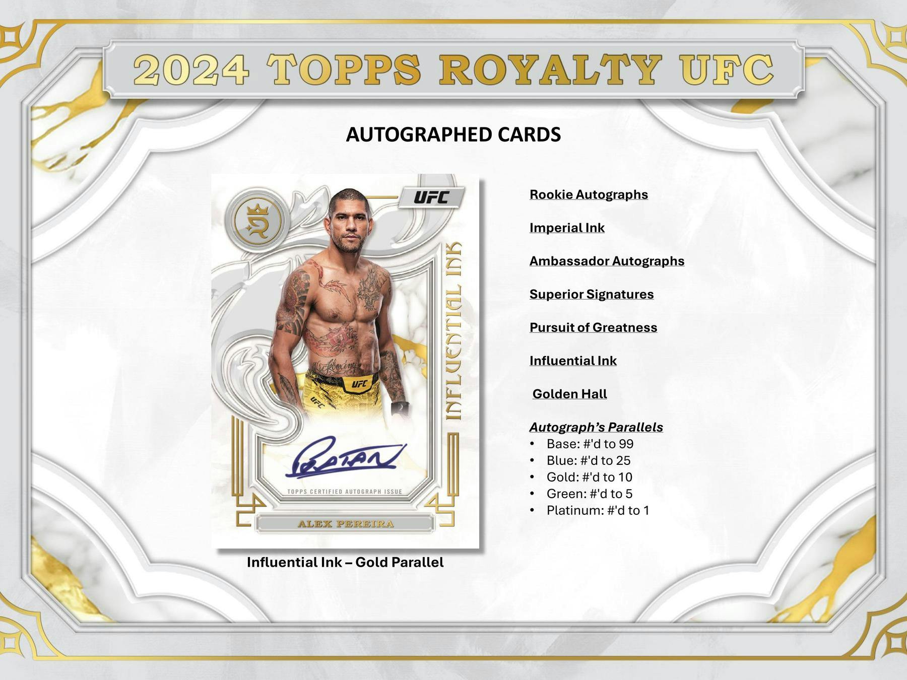 2024 Topps Royalty UFC Hobby Box - Columbia Hobby - Sports Card Boxes - Toploaders - Card Savers