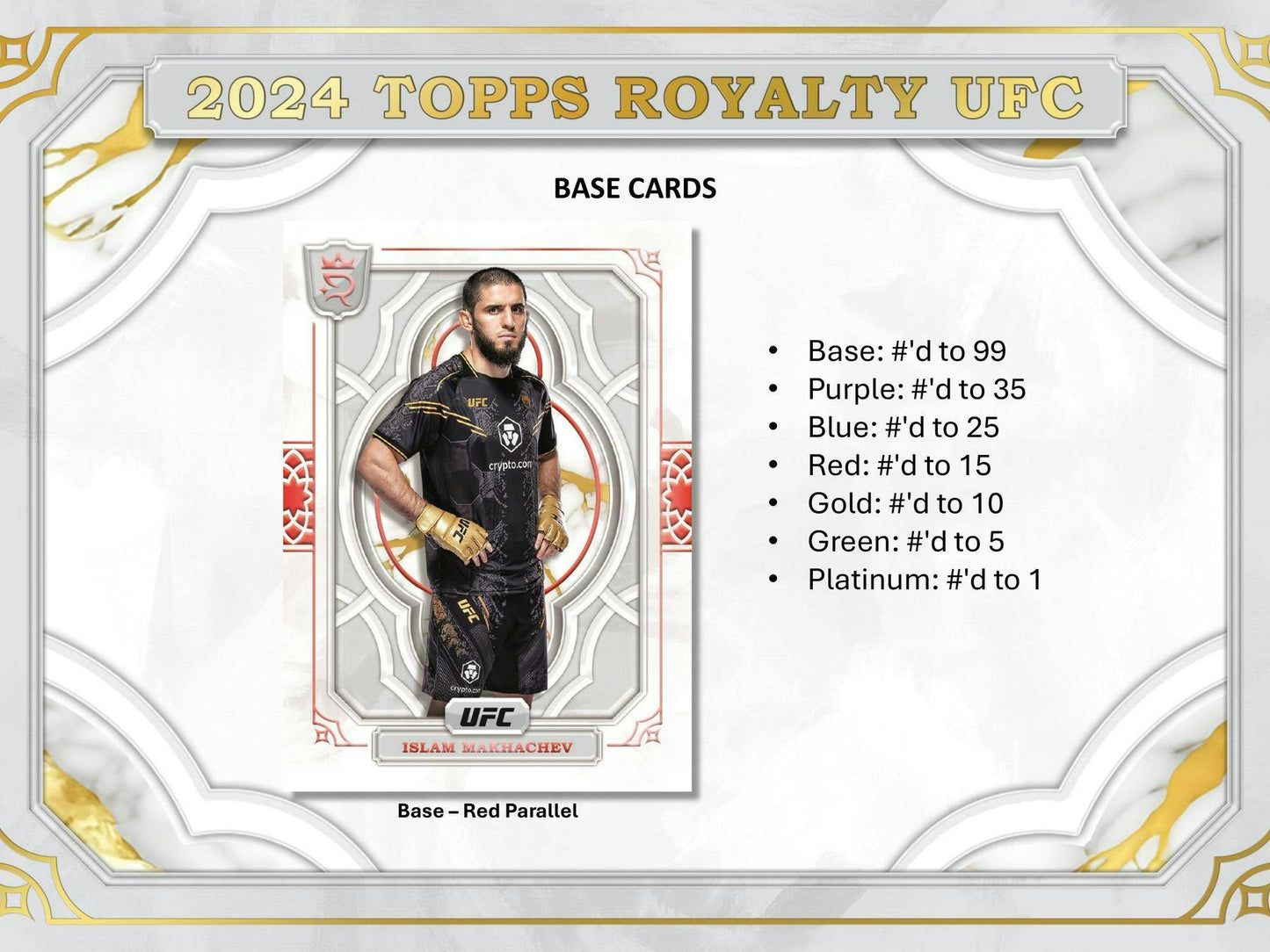 2024 Topps Royalty UFC Hobby Box - Columbia Hobby - Sports Card Boxes - Toploaders - Card Savers