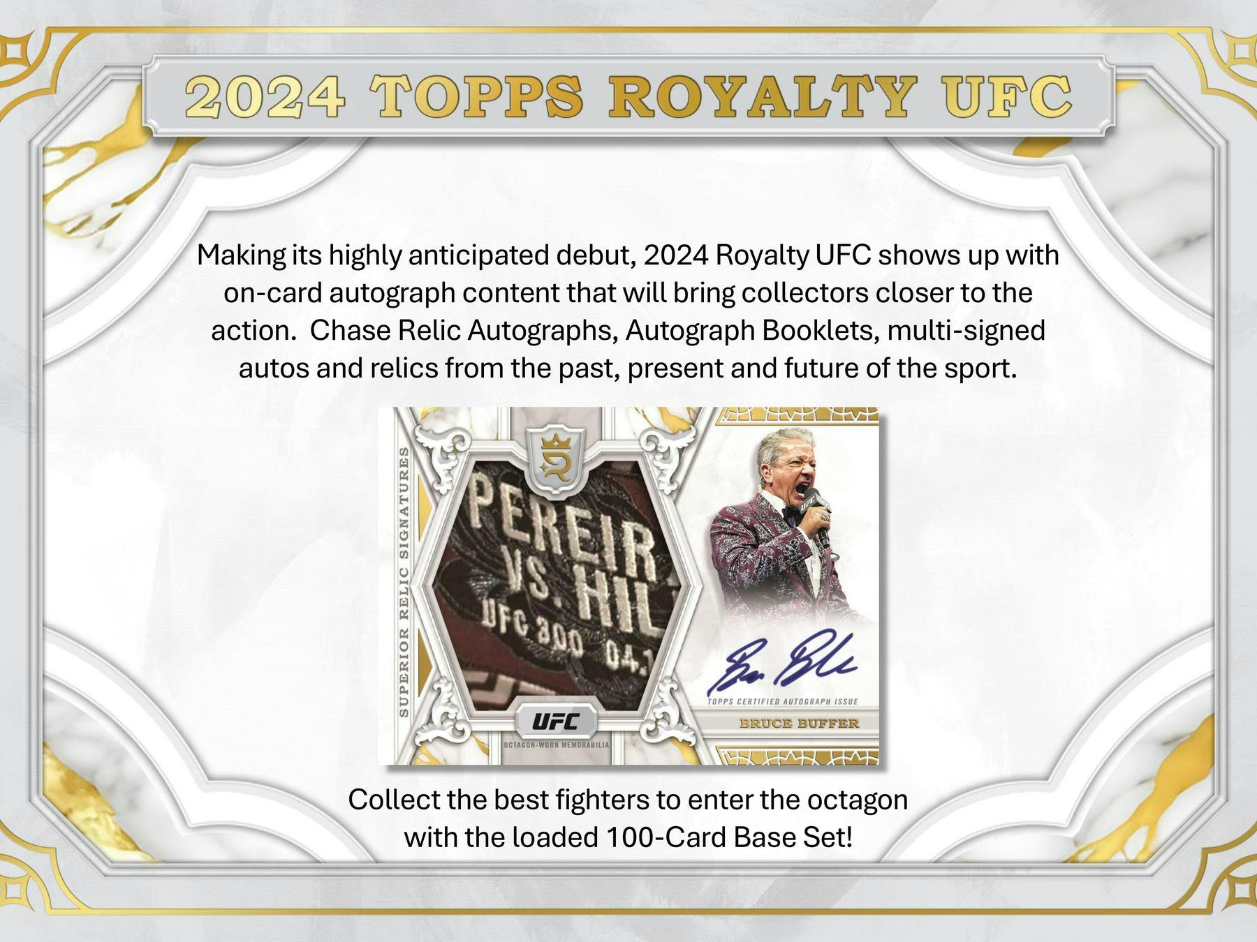 2024 Topps Royalty UFC Hobby Box - Columbia Hobby - Sports Card Boxes - Toploaders - Card Savers