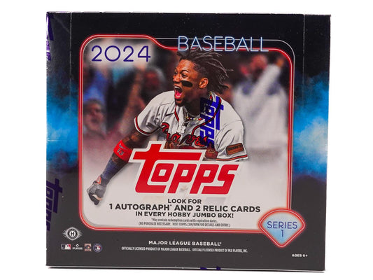 2024 Topps Series 1 Baseball Hobby Jumbo Box - Columbia Hobby - Sports Card Boxes - Toploaders - Card Savers