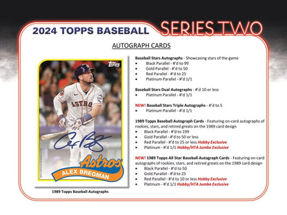 2024 Topps Series 2 Baseball Hobby Box - Columbia Hobby - Sports Card Boxes - Toploaders - Card Savers