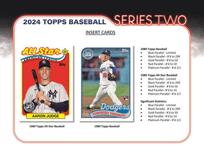2024 Topps Series 2 Baseball Hobby Box - Columbia Hobby - Sports Card Boxes - Toploaders - Card Savers