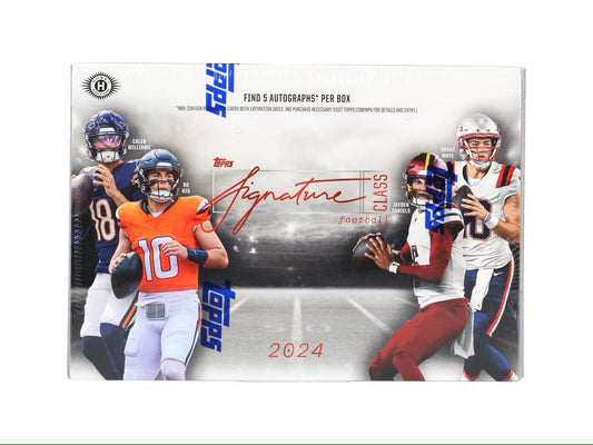 2024 Topps Signature Class Football Hobby Box - Columbia Hobby - Sports Card Boxes - Toploaders - Card Savers