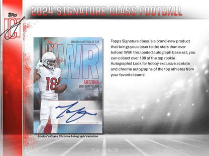 2024 Topps Signature Class Football Mega Box - Columbia Hobby - Sports Card Boxes - Toploaders - Card Savers