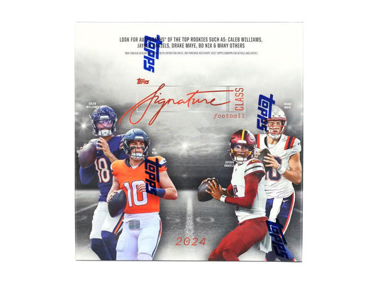2024 Topps Signature Class Football Mega Box - Columbia Hobby - Sports Card Boxes - Toploaders - Card Savers