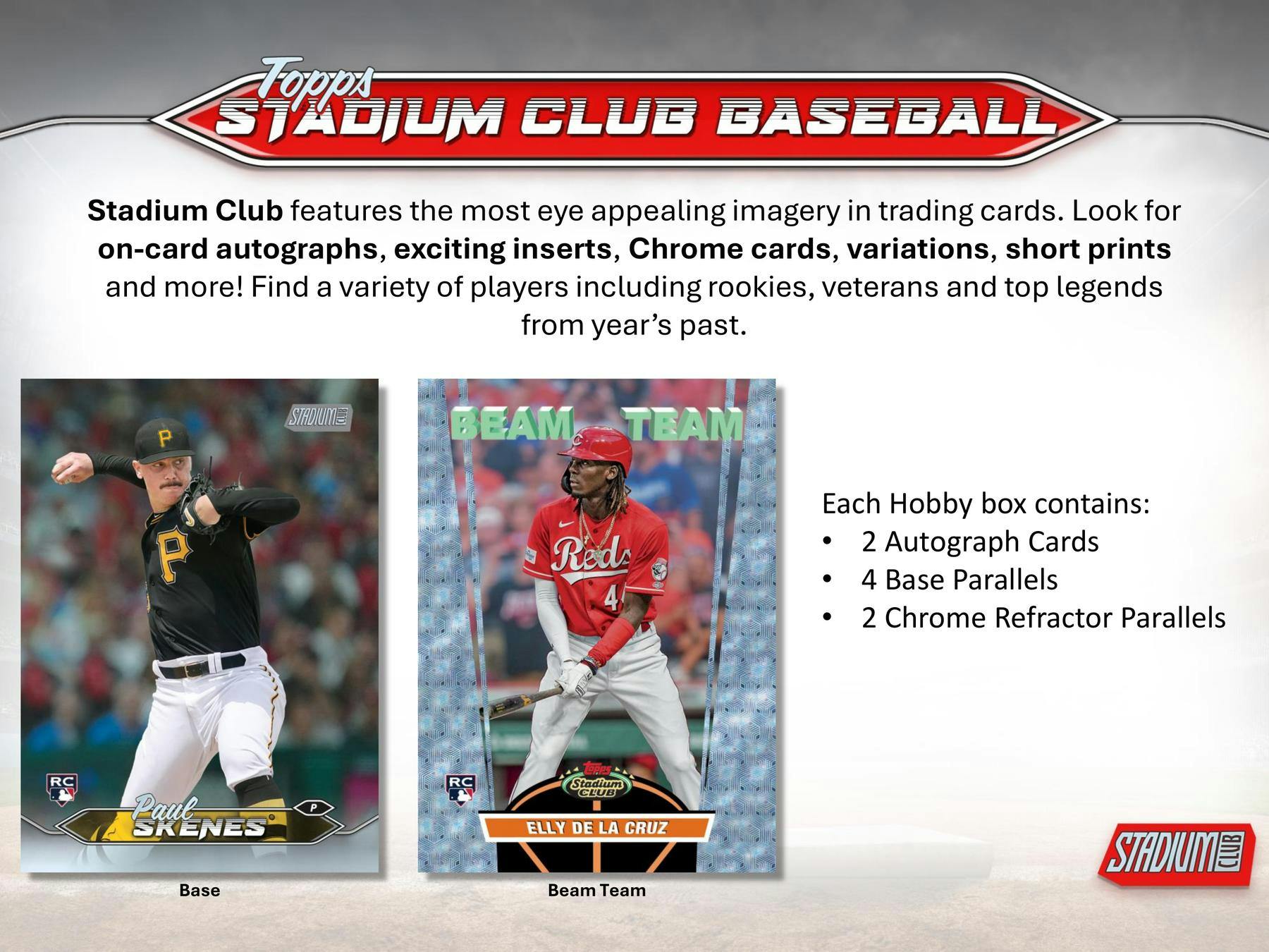 2024 Topps Stadium Club Baseball Hobby Box - Columbia Hobby - Sports Card Boxes - Toploaders - Card Savers