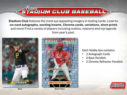 2024 Topps Stadium Club Baseball Hobby Box - Columbia Hobby - Sports Card Boxes - Toploaders - Card Savers