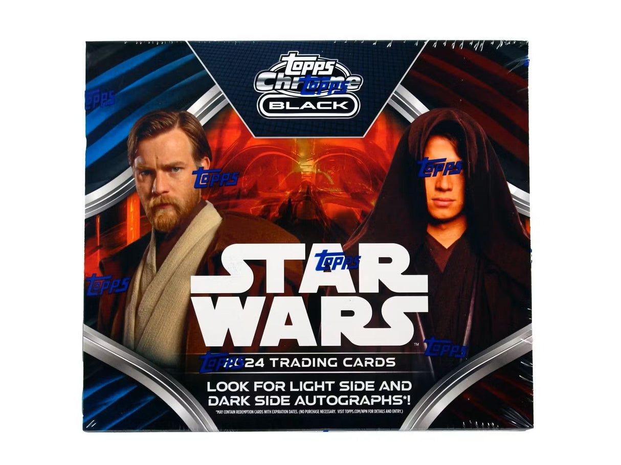 2024 Topps Star Wars Chrome Black Hobby Box - Columbia Hobby - Sports Card Boxes - Toploaders - Card Savers