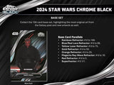 2024 Topps Star Wars Chrome Black Hobby Box - Columbia Hobby - Sports Card Boxes - Toploaders - Card Savers