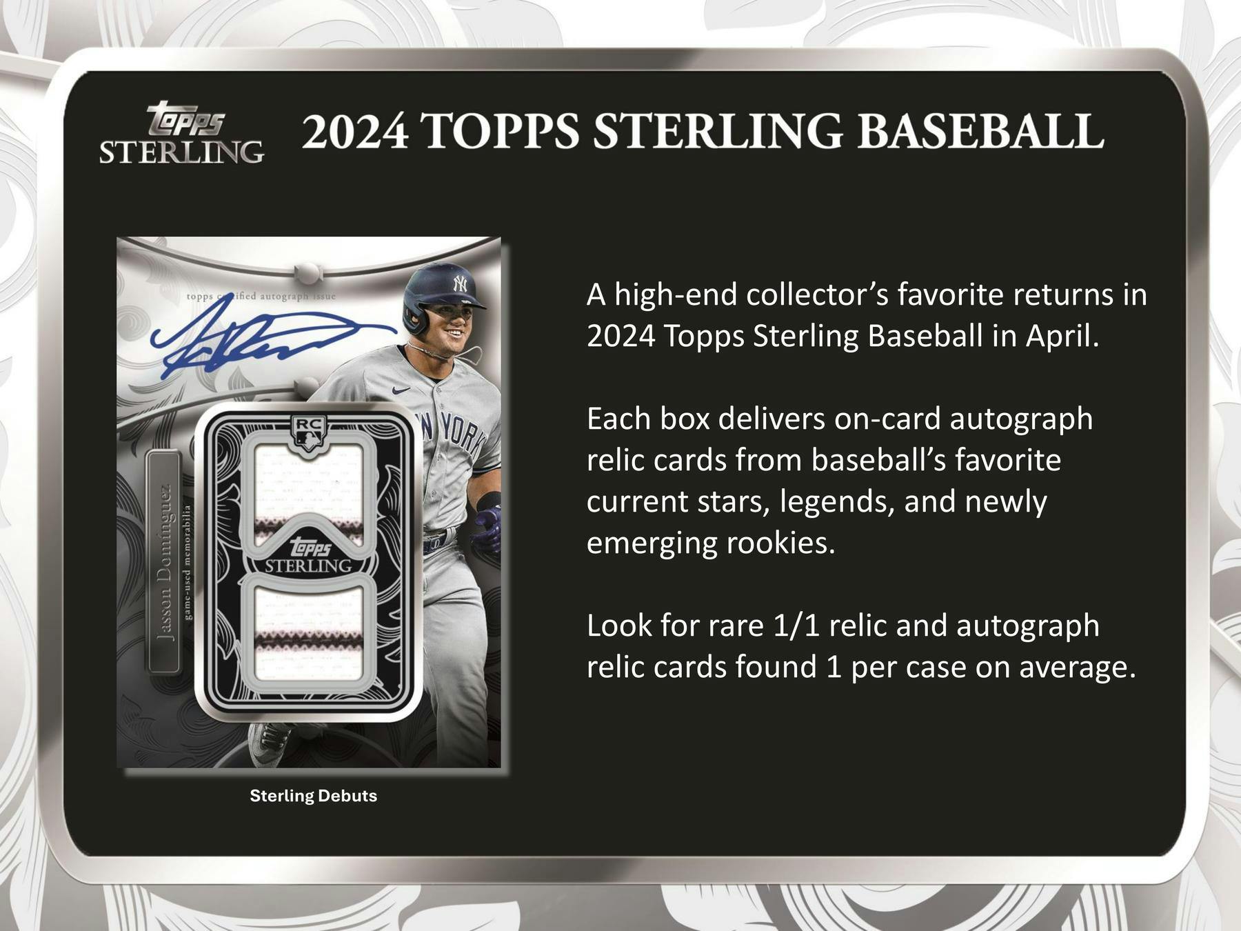 2024 Topps Sterling Baseball Hobby Box - Columbia Hobby - Sports Card Boxes - Toploaders - Card Savers