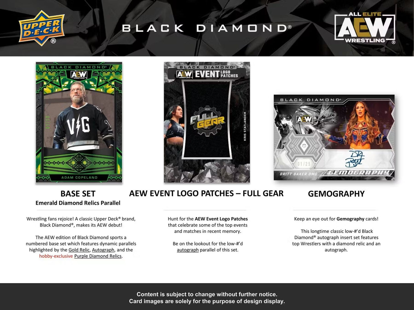2024 Upper Deck AEW Black Diamond Wrestling Hobby - Columbia Hobby - Sports Card Boxes - Toploaders - Card Savers