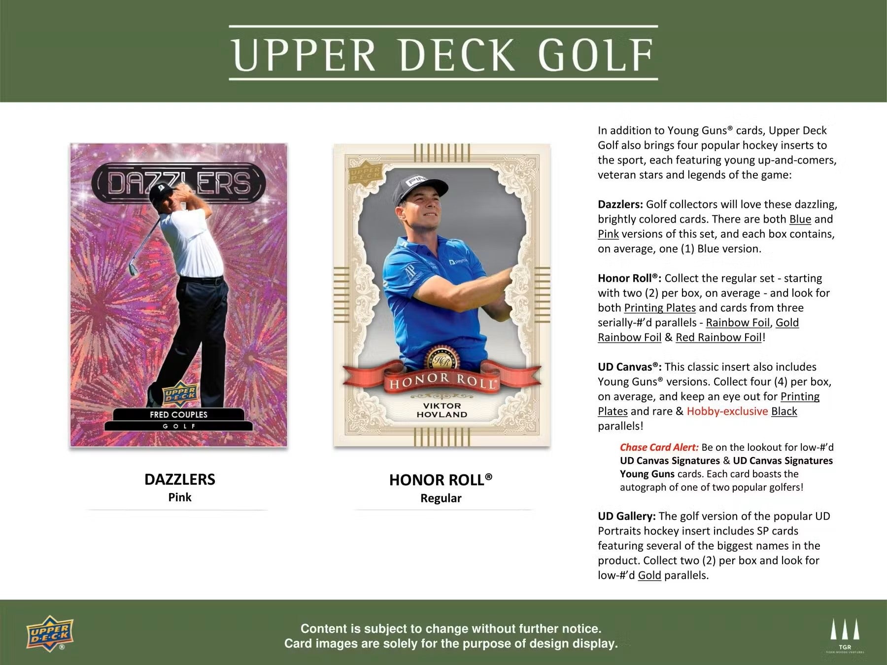 2024 Upper Deck Golf Hobby Box - Columbia Hobby - Sports Card Boxes - Toploaders - Card Savers