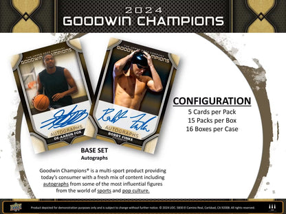 2024 Upper Deck Goodwin Champions Hobby Box | Columbia Sports Cards - Columbia Hobby - Sports Card Boxes - Toploaders - Card Savers
