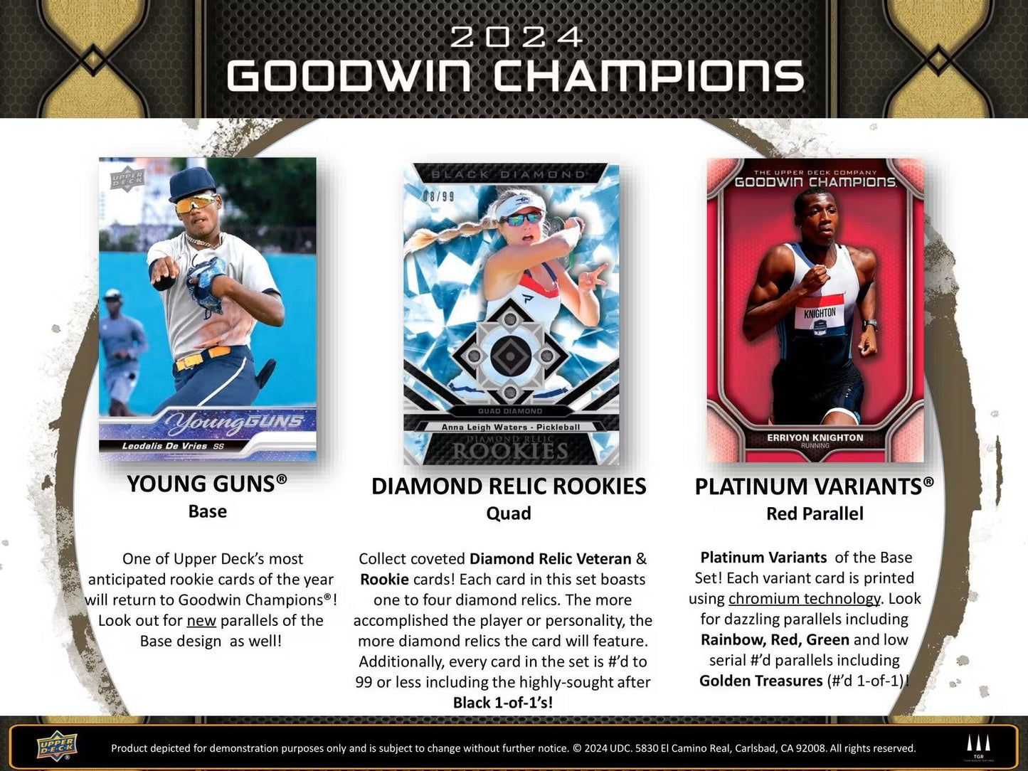 2024 Upper Deck Goodwin Champions Hobby Box | Columbia Sports Cards - Columbia Hobby - Sports Card Boxes - Toploaders - Card Savers