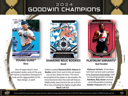 2024 Upper Deck Goodwin Champions Hobby Box | Columbia Sports Cards - Columbia Hobby - Sports Card Boxes - Toploaders - Card Savers