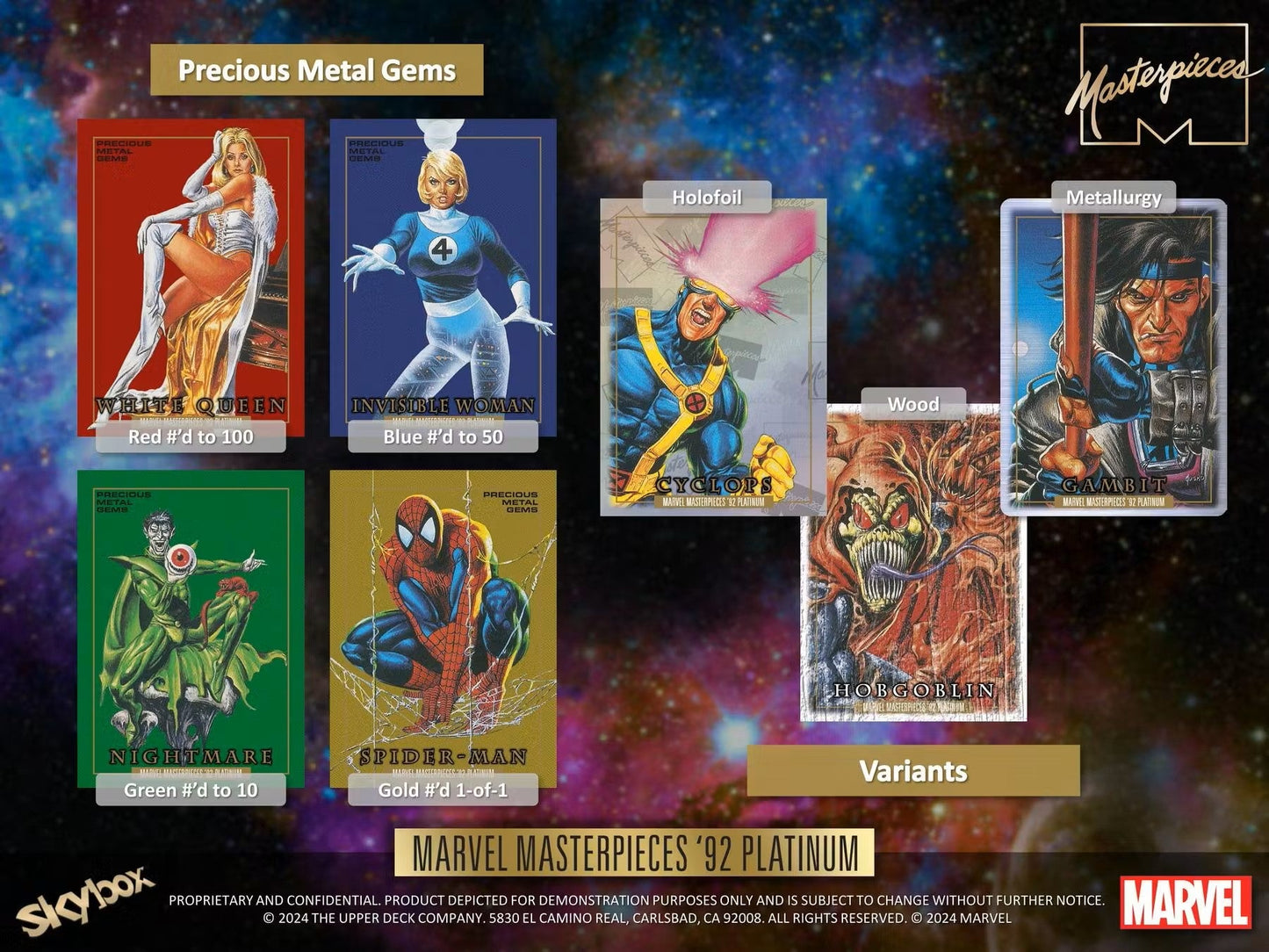 2024 Upper Deck Marvel Masterpieces '92 Platinum Hobby Box | Columbia Sports Cards - Columbia Hobby - Sports Card Boxes - Toploaders - Card Savers