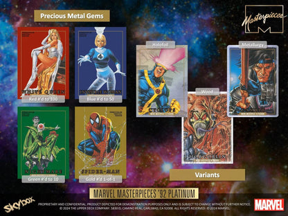 2024 Upper Deck Marvel Masterpieces '92 Platinum Hobby Box | Columbia Sports Cards - Columbia Hobby - Sports Card Boxes - Toploaders - Card Savers