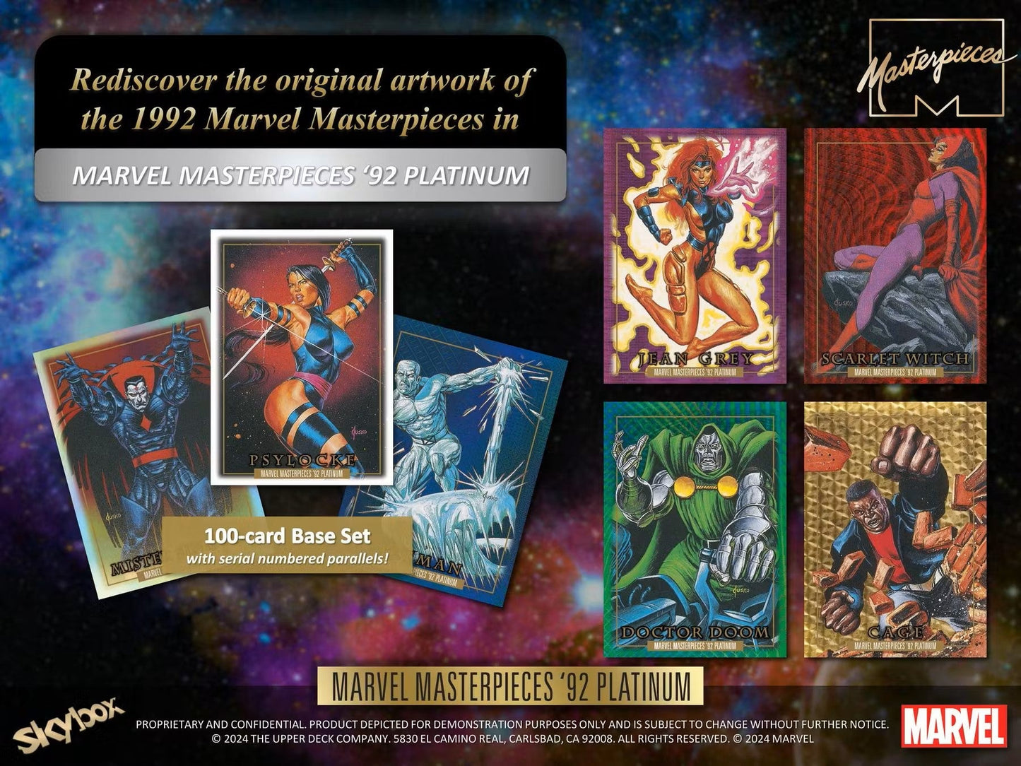2024 Upper Deck Marvel Masterpieces '92 Platinum Hobby Box | Columbia Sports Cards - Columbia Hobby - Sports Card Boxes - Toploaders - Card Savers