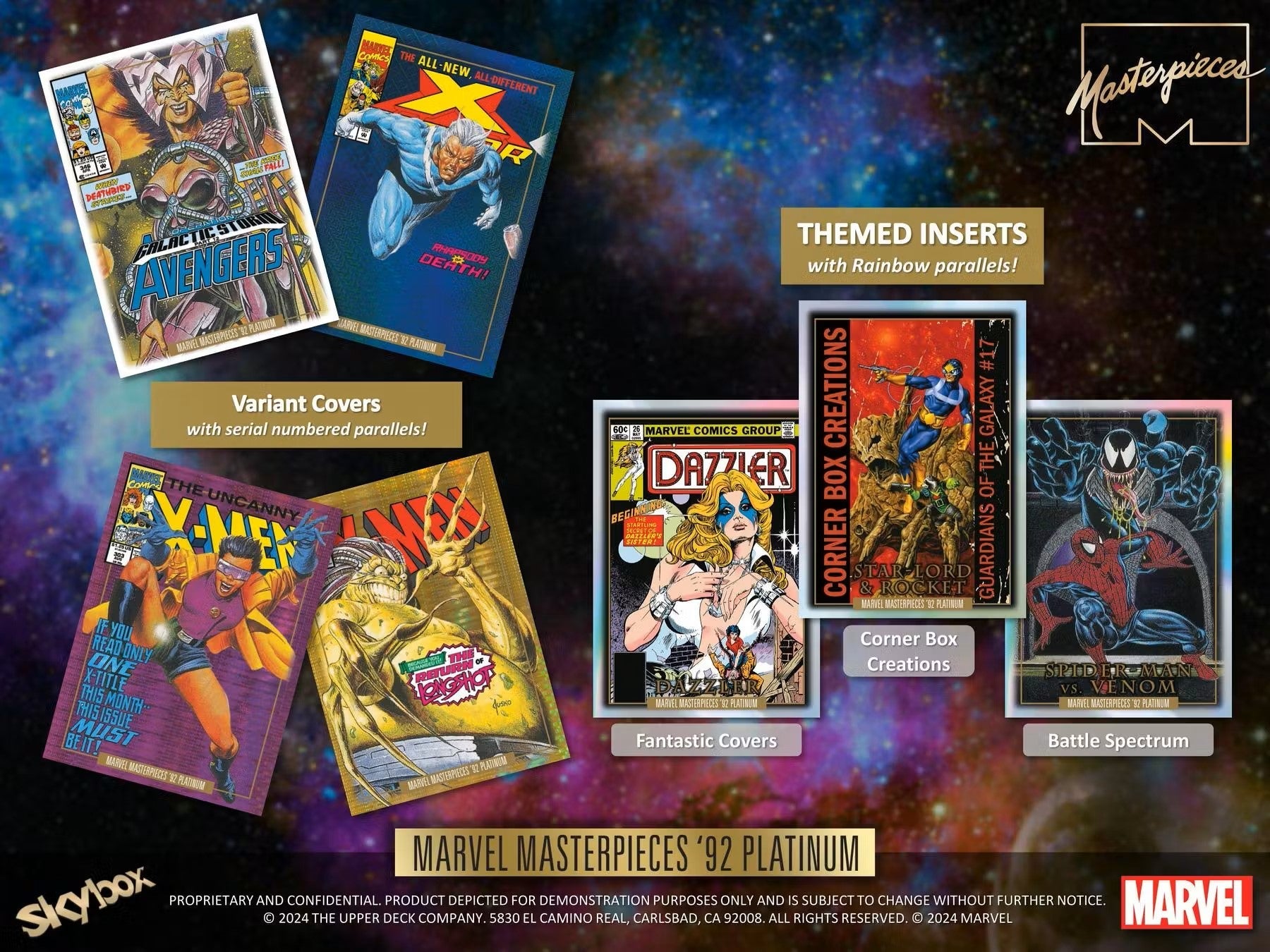 2024 Upper Deck Marvel Masterpieces '92 Platinum Hobby Box | Columbia Sports Cards - Columbia Hobby - Sports Card Boxes - Toploaders - Card Savers