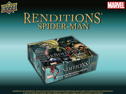 2024 Upper Deck Marvel Renditions Spider - Man Hobby - Columbia Hobby - Sports Card Boxes - Toploaders - Card Savers