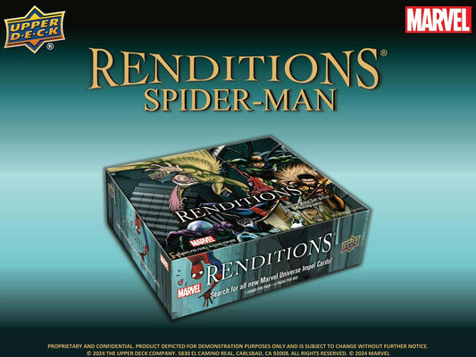 2024 Upper Deck Marvel Renditions Spider - Man Hobby - Columbia Hobby - Sports Card Boxes - Toploaders - Card Savers