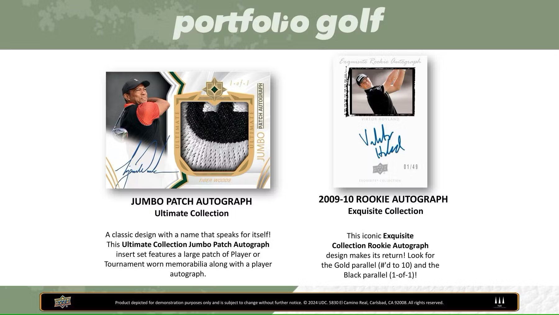 2024 Upper Deck Portfolio Golf Hobby Box - Columbia Hobby - Sports Card Boxes - Toploaders - Card Savers