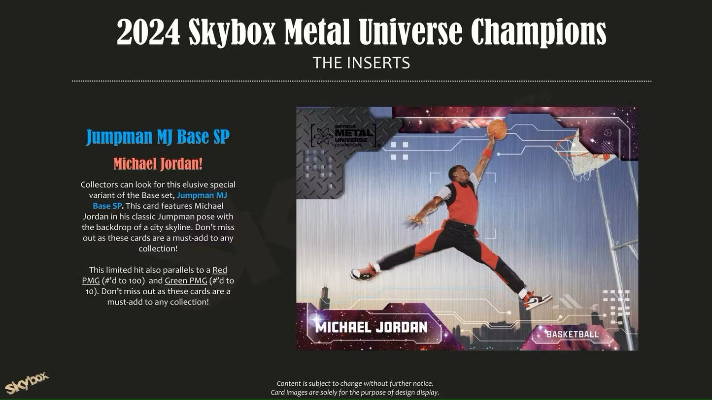 2024 Upper Deck Skybox Metal Universe Champions Hobby Box | Columbia Sports Cards - Columbia Hobby - Sports Card Boxes - Toploaders - Card Savers