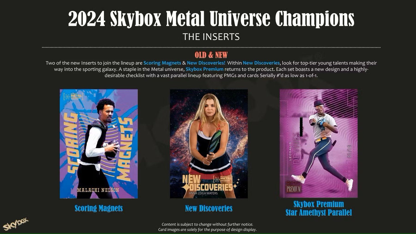 2024 Upper Deck Skybox Metal Universe Champions Hobby Box | Columbia Sports Cards - Columbia Hobby - Sports Card Boxes - Toploaders - Card Savers