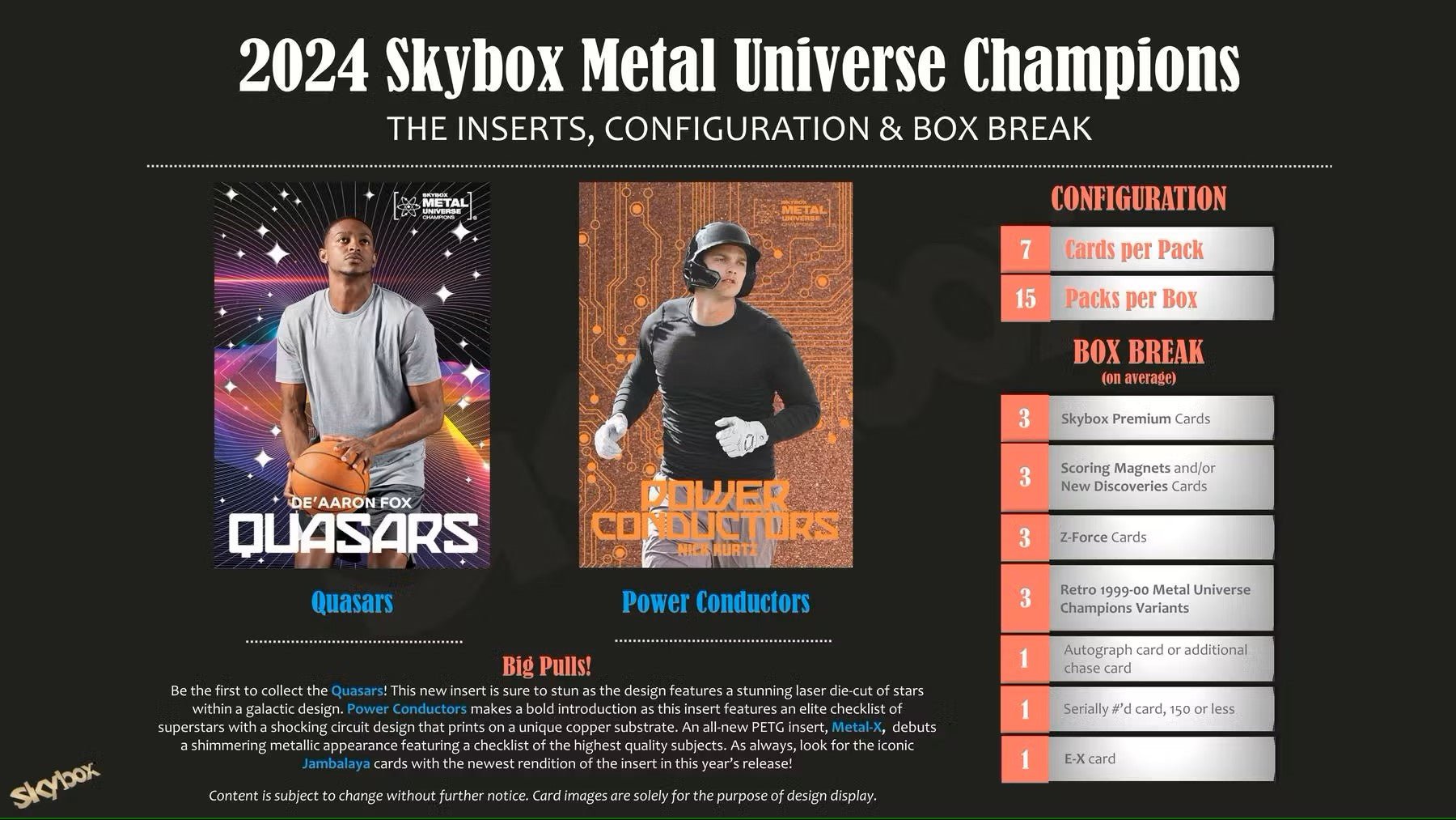2024 Upper Deck Skybox Metal Universe Champions Hobby Box | Columbia Sports Cards - Columbia Hobby - Sports Card Boxes - Toploaders - Card Savers