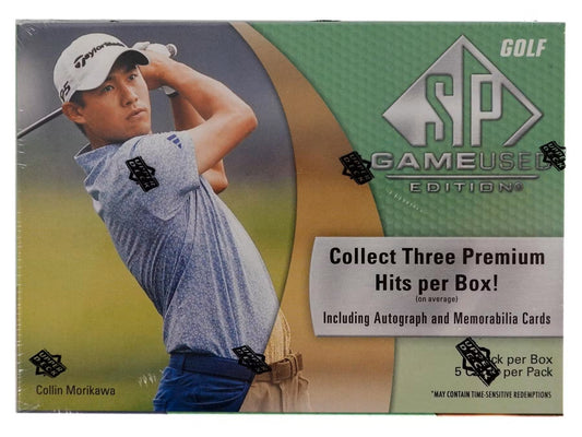 2024 Upper Deck SP Game Used Golf Hobby Box - Columbia Hobby - Sports Card Boxes - Toploaders - Card Savers