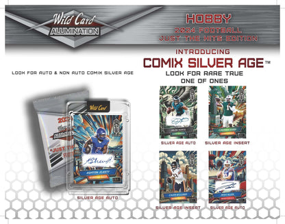 2024 Wild Card Alumination Just The Hits Edition Football Box - Columbia Hobby - Sports Card Boxes - Toploaders - Card Savers