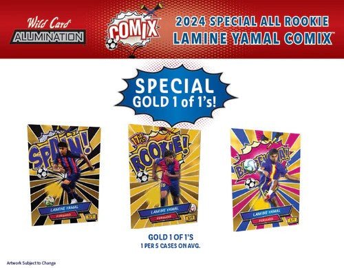 2024 Wild Card Alumination Lamine Yamal Rookie Comix Box - Columbia Hobby - Sports Card Boxes - Toploaders - Card Savers