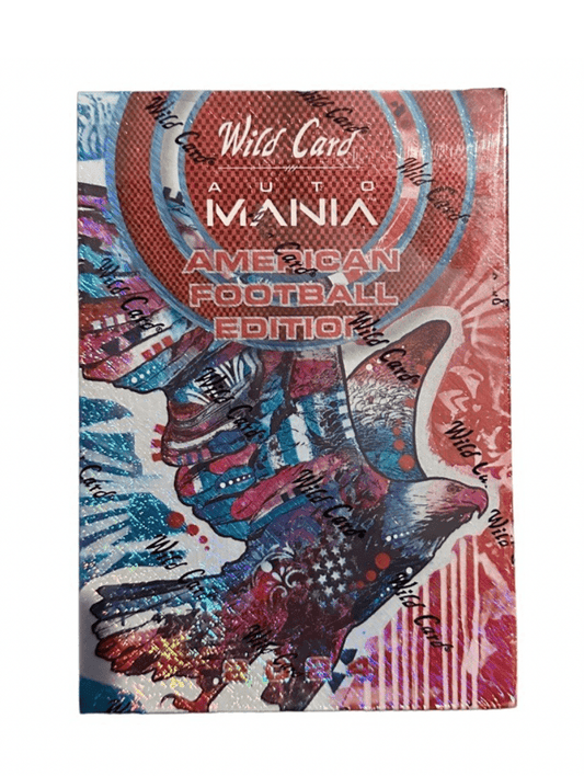 2024 Wild Card Auto Mania American Football Painted Eagle Jumbo Box - Columbia Hobby - Sports Card Boxes - Toploaders - Card Savers