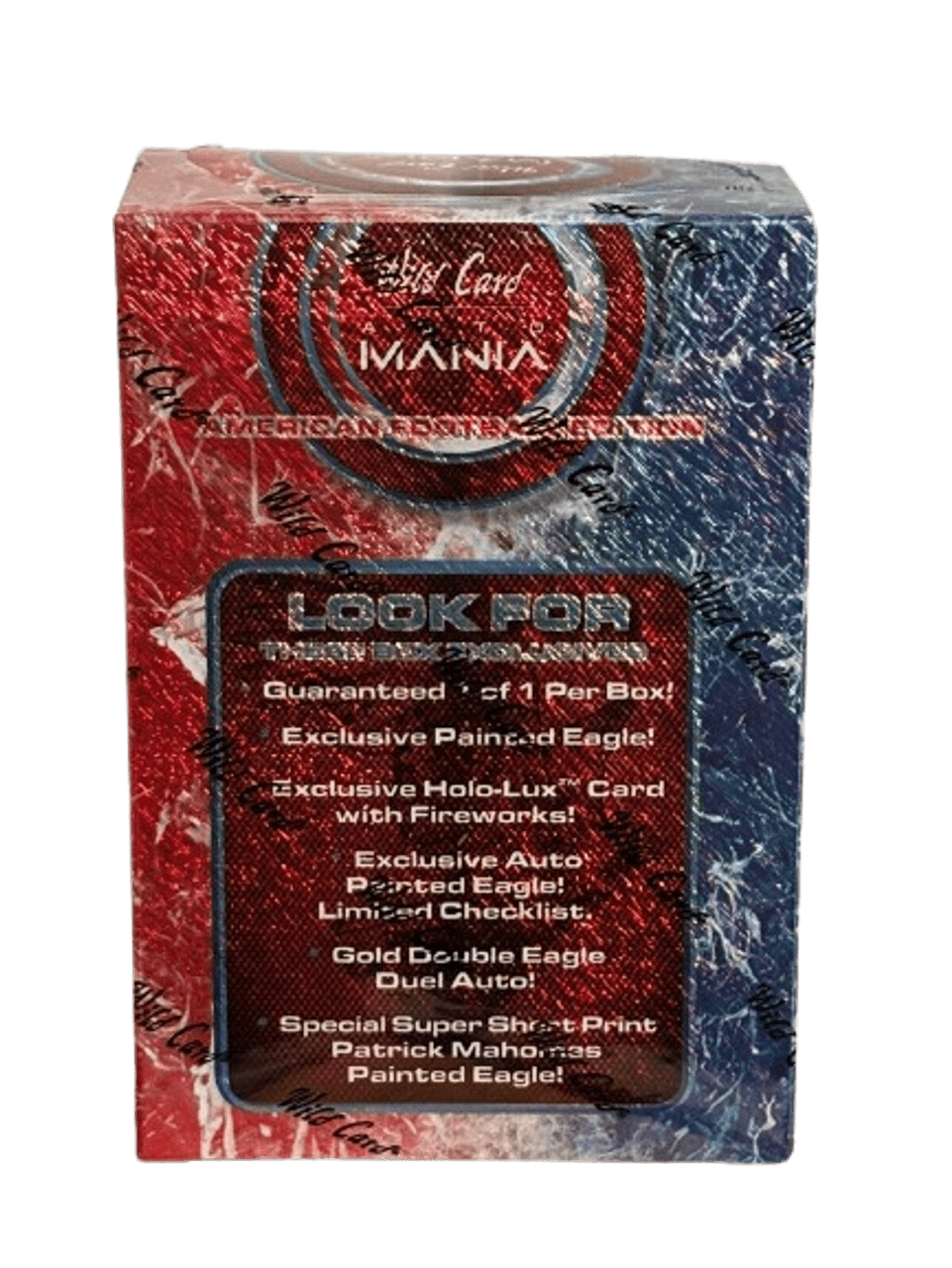 2024 Wild Card Auto Mania American Football Painted Eagle Jumbo Box - Columbia Hobby - Sports Card Boxes - Toploaders - Card Savers