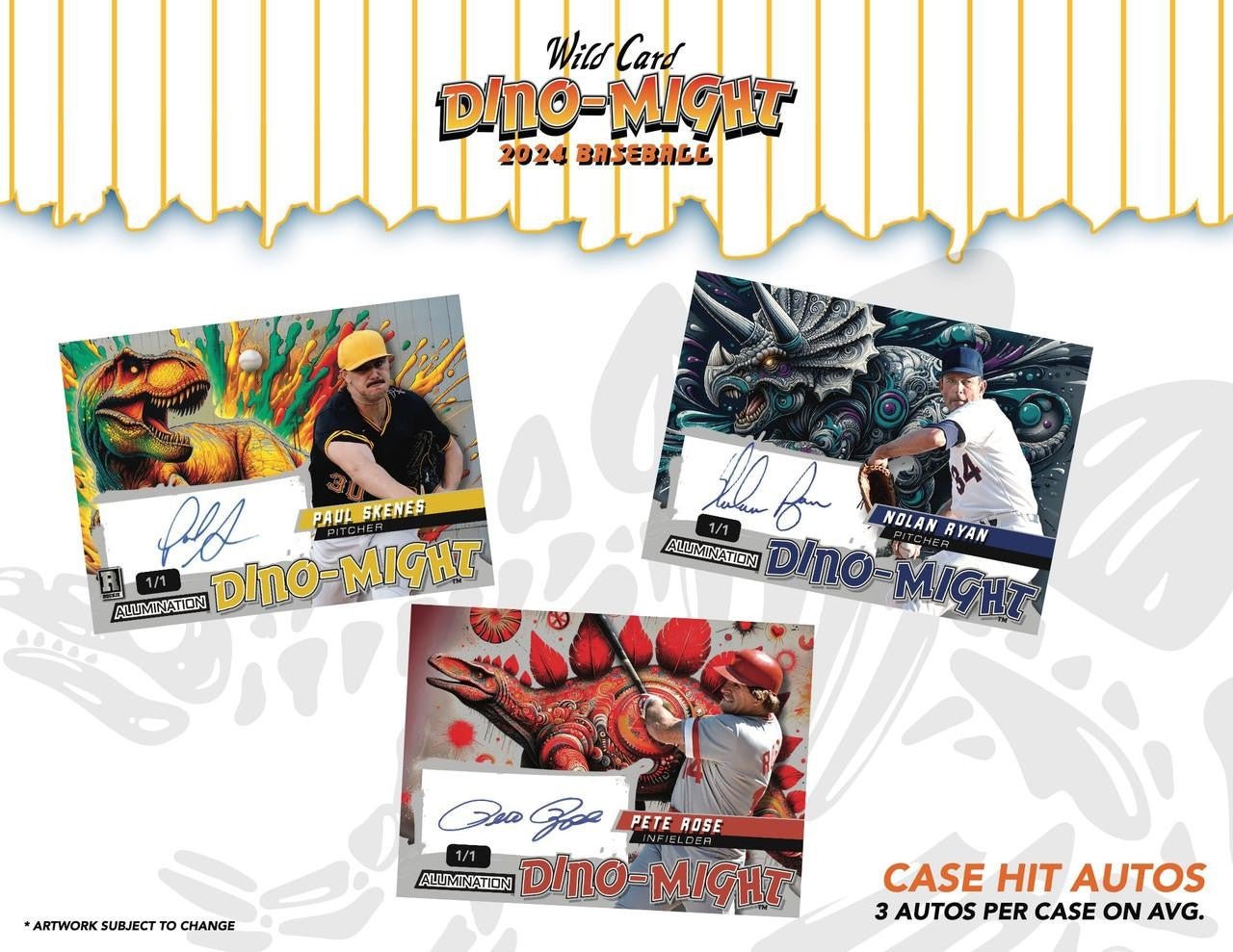2024 Wild Card Dino - Might Baseball Hobby Box - Columbia Hobby - Sports Card Boxes - Toploaders - Card Savers