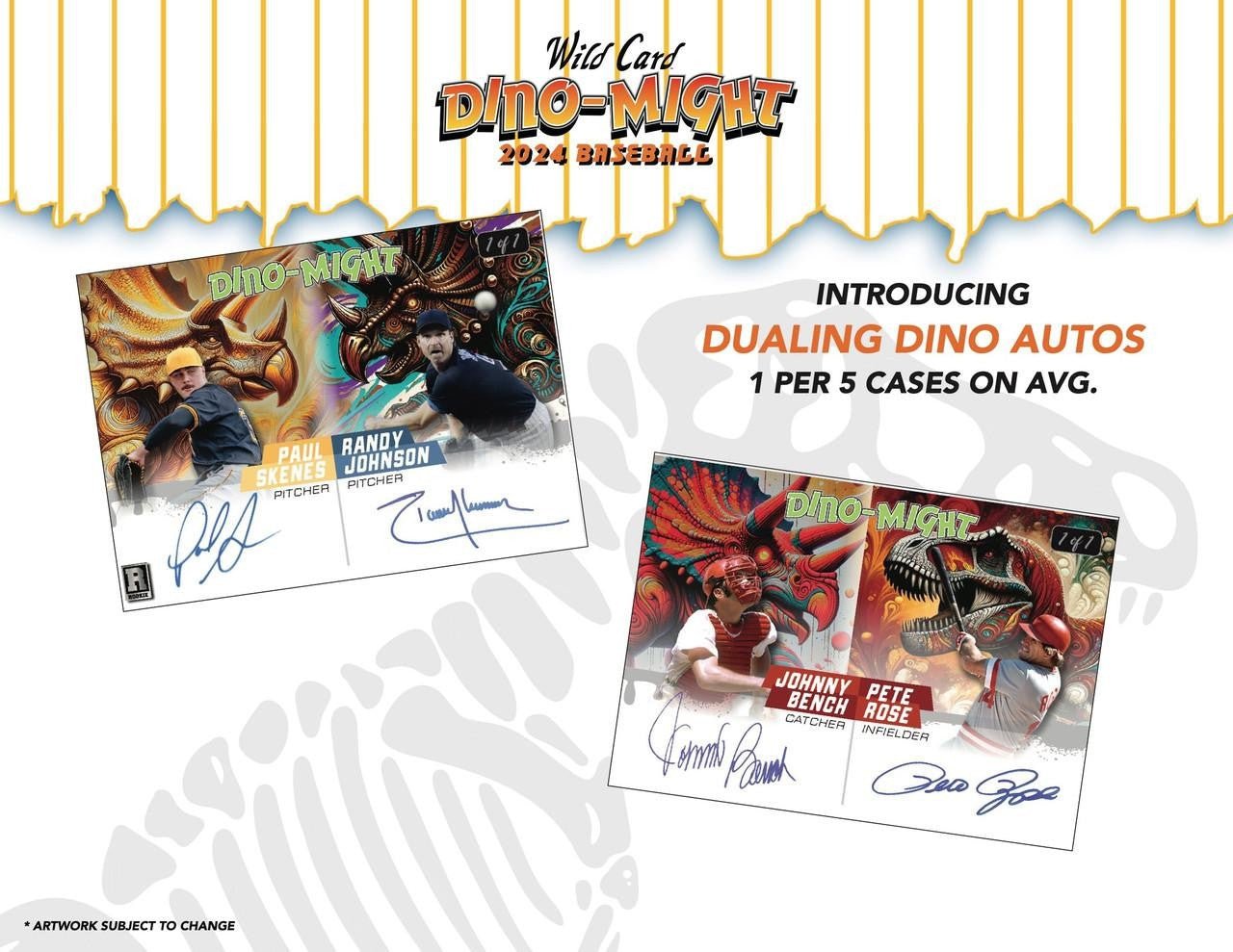 2024 Wild Card Dino - Might Baseball Hobby Box - Columbia Hobby - Sports Card Boxes - Toploaders - Card Savers