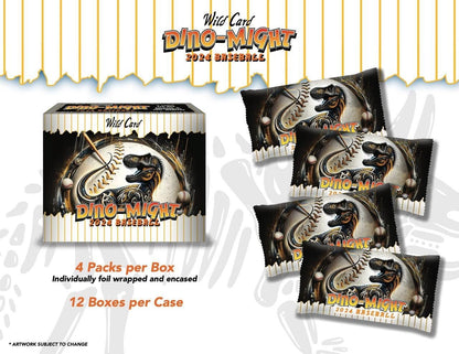 2024 Wild Card Dino - Might Baseball Hobby Box - Columbia Hobby - Sports Card Boxes - Toploaders - Card Savers