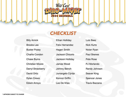 2024 Wild Card Dino - Might Baseball Hobby Box - Columbia Hobby - Sports Card Boxes - Toploaders - Card Savers