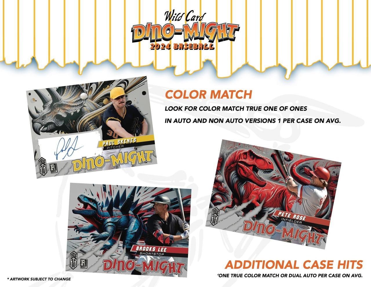 2024 Wild Card Dino - Might Baseball Hobby Box - Columbia Hobby - Sports Card Boxes - Toploaders - Card Savers