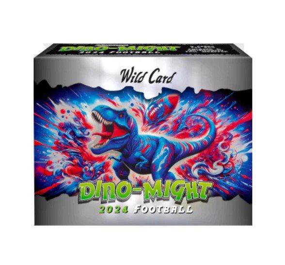 2024 Wild Card Dino - Might Football Hobby Box - Columbia Hobby - Sports Card Boxes - Toploaders - Card Savers