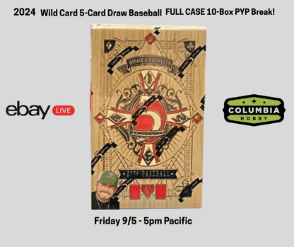 2024 Wild Card Five Card Draw Baseball Hobby Box - Columbia Hobby - Sports Card Boxes - Toploaders - Card Savers