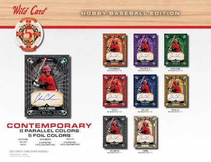 2024 Wild Card Five Card Draw Baseball Hobby Box - Columbia Hobby - Sports Card Boxes - Toploaders - Card Savers