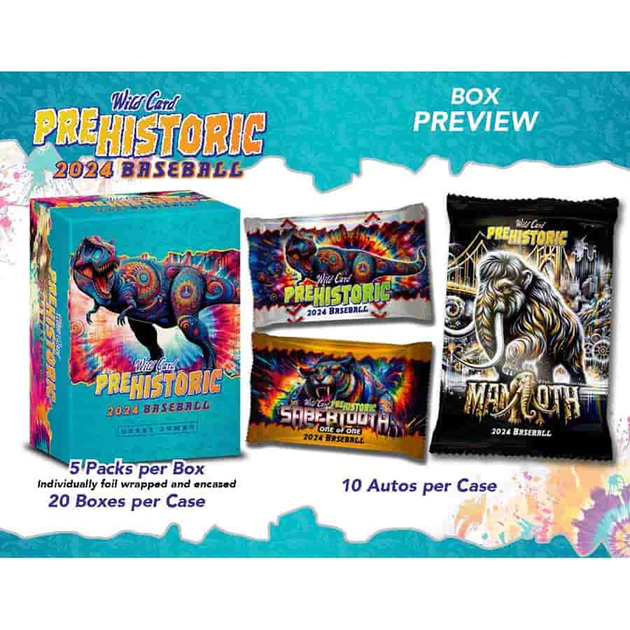 2024 Wild Card Pre-Historic Baseball Hobby Jumbo Box | Columbia