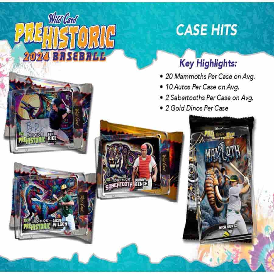 2024 Wild Card Pre-Historic Baseball Hobby Jumbo Box | Columbia